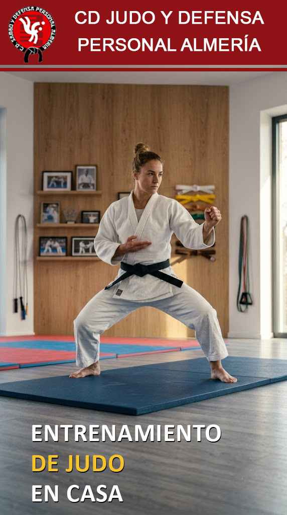 Entrenamiento en casa para judokas en Almería