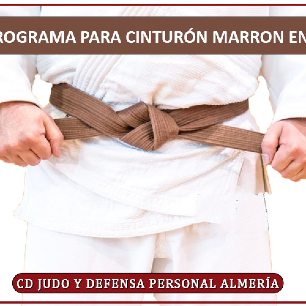 PROGRAMA PARA CINTURÓN MARRÓN EN JUDO